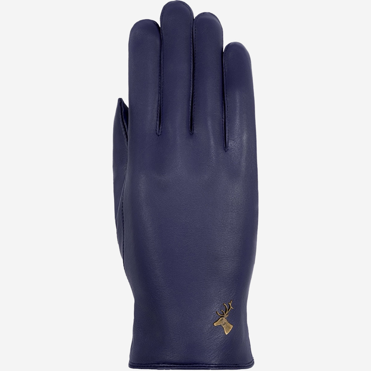 Ivy (bleu) - Gants tactiles en cuir de mouton et doublure en laine/cachemire - Schwartz & von Halen FR - Gants en Cuir - 1