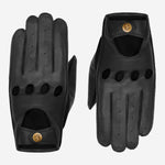 Alexis (noir) - Gants tactiles de conduite classiques en cuir d'agneau - Schwartz & von Halen FR - Gants en Cuir - 2