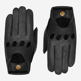 Alexis (noir) - Gants tactiles de conduite classiques en cuir d'agneau - Schwartz & von Halen FR - Gants en Cuir - 2