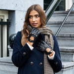 Alexis (noir) - Gants tactiles de conduite classiques en cuir d'agneau - Schwartz & von Halen FR - Gants en Cuir - 6