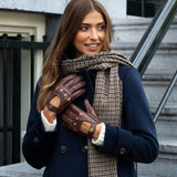 Alexis (marron) - Gants tactiles de conduite classiques en cuir d'agneau  - Schwartz & von Halen FR - Gants en Cuir - 3