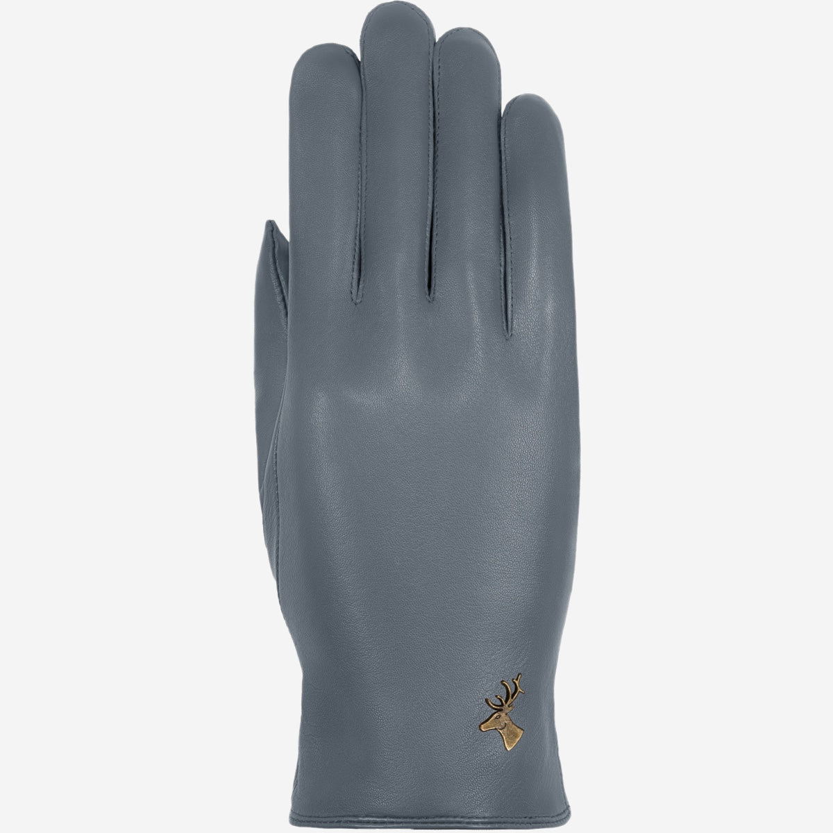 Ivy (gris) - Gants tactiles en cuir de mouton et doublure en laine/cachemire - Schwartz & von Halen FR - Gants en Cuir - 1