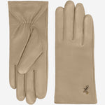 Ivy (beige) - Gants tactiles en cuir de mouton et doublure en laine/cachemire - Schwartz & von Halen FR - Gants en Cuir - 2