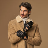 Austin (noir) – luxueux gants de conduite en cuir de cerf américain - Schwartz & von Halen FR - Gants en Cuir - 3