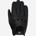 Austin (noir) – luxueux gants de conduite en cuir de cerf américain - Schwartz & von Halen FR - Gants en Cuir - 1