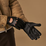 Austin (noir) – luxueux gants de conduite en cuir de cerf américain - Schwartz & von Halen FR - Gants en Cuir - 4