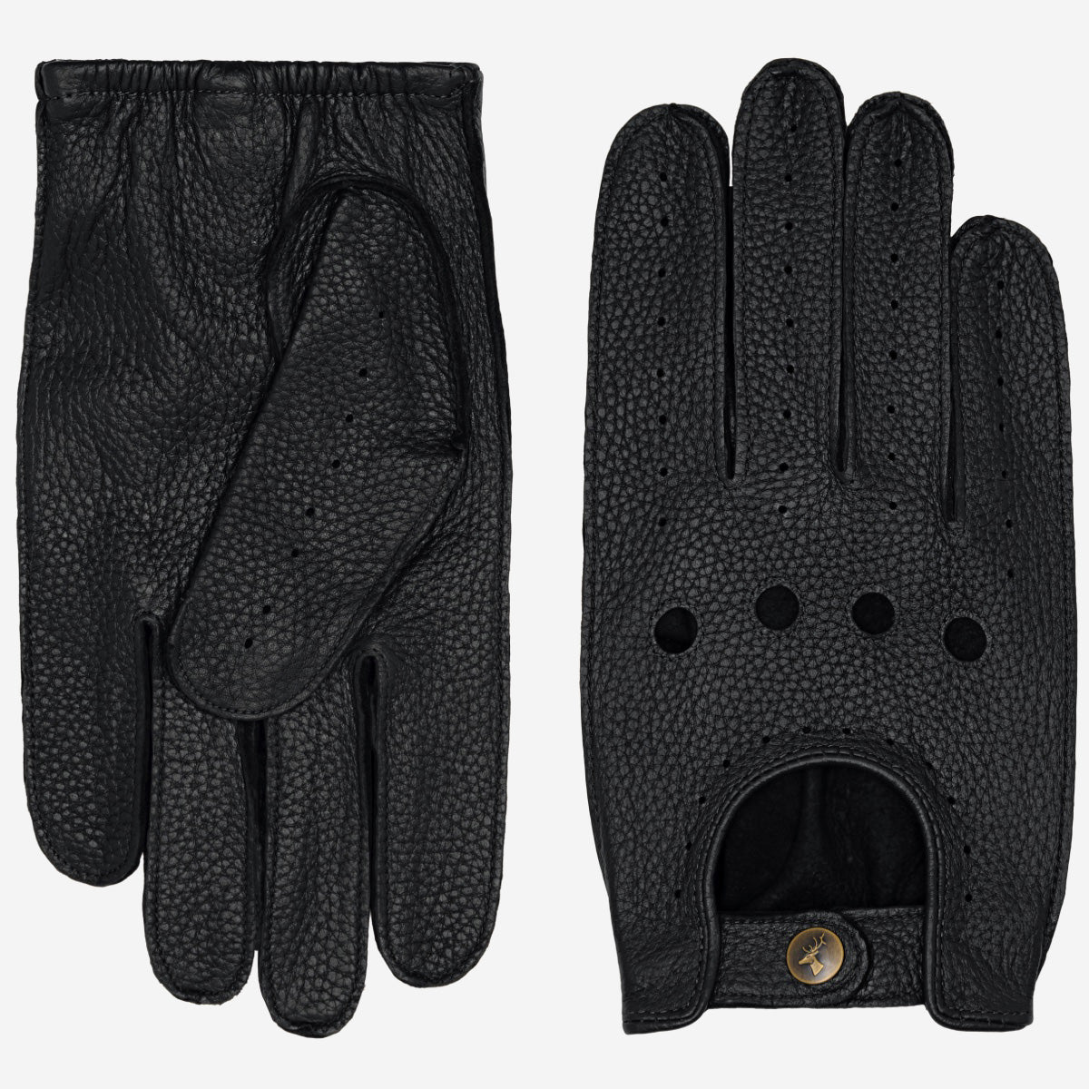 Marley (noir) – Luxueux gants de conduite en cuir de cerf américaine - Schwartz & von Halen FR - Gants en Cuir - 2