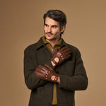 Austin (marron) – luxueux gants de conduite en cuir de cerf américain - Schwartz & von Halen FR - Gants en Cuir - 8