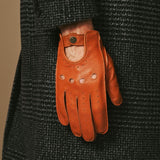 Austin (cognac) – luxueux gants de conduite en cuir de cerf américain