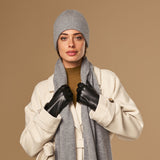 Mischa (gris) – luxueux bonnet en laine mérinos douce (unisexe) - Schwartz & von Halen FR - 4