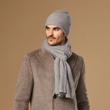 Mischa (gris) – luxueux bonnet en laine mérinos douce (unisexe) - Schwartz & von Halen FR - 5