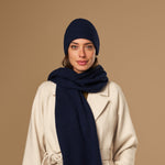 Mischa (bleu marine) – luxueux bonnet en laine mérinos douce (unisexe) - Schwartz & von Halen FR - 6