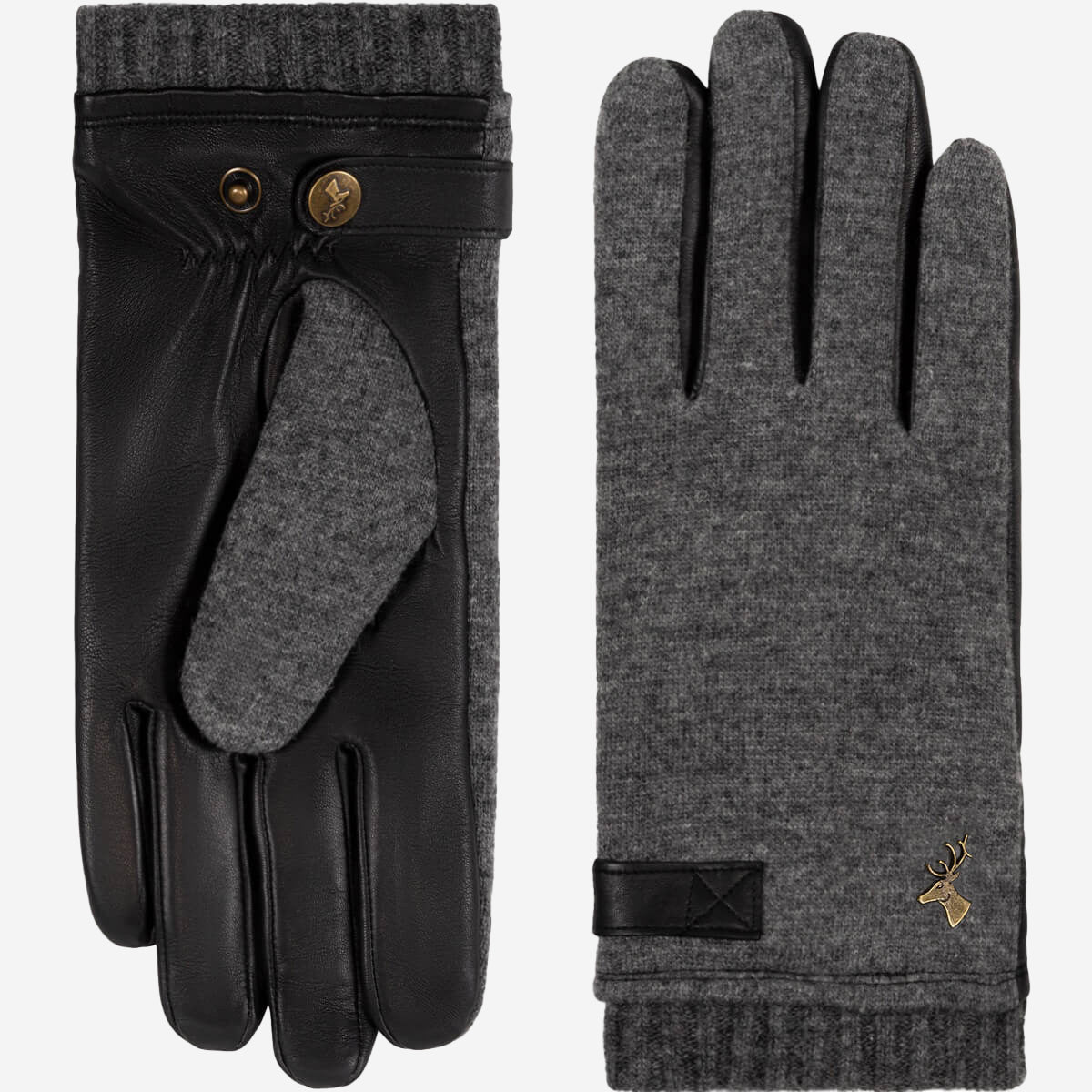 Brody - Gants tactiles en cuir de mouton et doublure en polaire  - Schwartz & von Halen FR - Gants en Cuir - 2