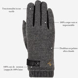 Brody - Gants tactiles en cuir de mouton et doublure en polaire  - Schwartz & von Halen FR - Gants en Cuir - 11