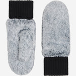 Camila - Moufles en peluche, doublure en fausse fourrure d'agneau et poignet réglable - Schwartz & von Halen FR - Gants en Cuir - 2