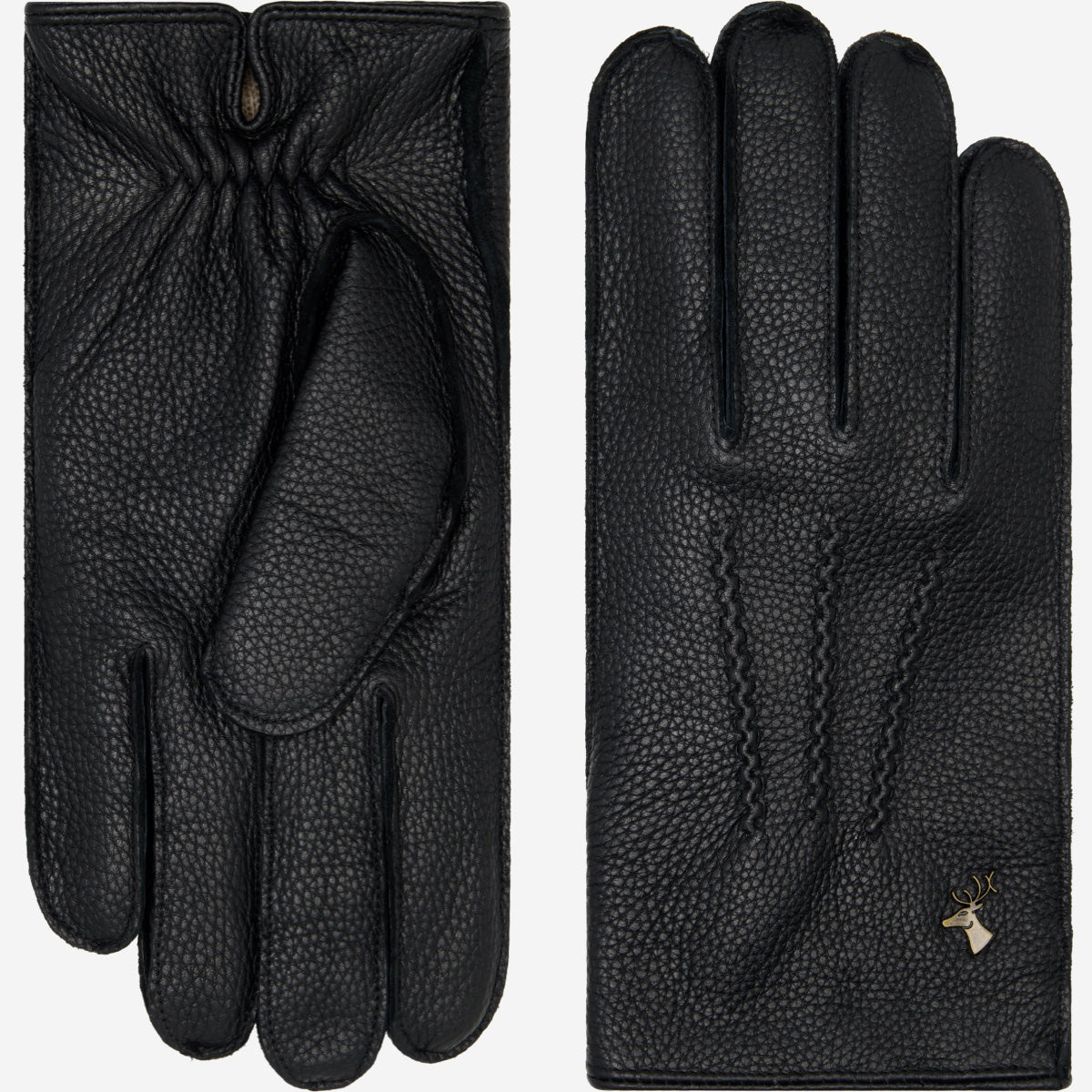 Charles – luxueux gants en cuir de cerf américain avec doublure chaude en cachemire - Schwartz & von Halen FR - Gants en Cuir - 2