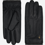 Columbus (noir) - Gants en cuir de cerf (American deerskin) et doublure en laine - Schwartz & von Halen FR - Gants en Cuir - 2