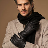 Columbus (noir) - Gants en cuir de cerf (American deerskin) et doublure en laine - Schwartz & von Halen FR - Gants en Cuir - 9