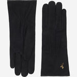 Elizabeth (noir) - Gants en daim et doublure chaude en fausse fourrure - Schwartz & von Halen FR - Gants en Cuir - 2