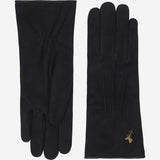 Elizabeth (noir) - Gants en daim et doublure chaude en fausse fourrure - Schwartz & von Halen FR - Gants en Cuir - 2