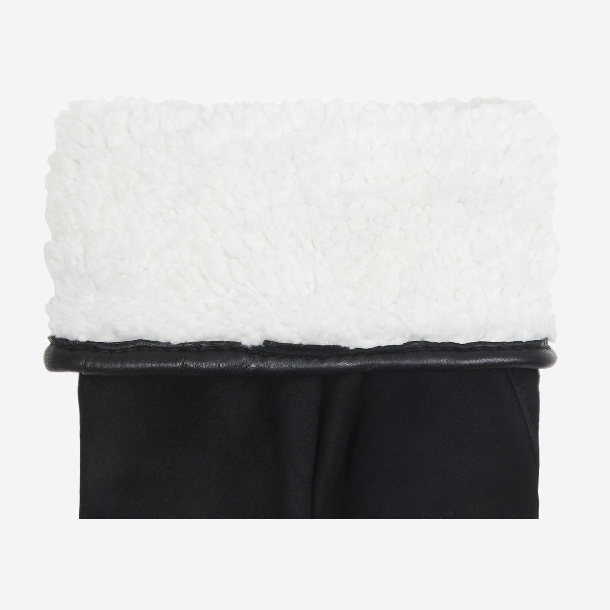 Elizabeth (noir) - Gants en daim et doublure chaude en fausse fourrure - Schwartz & von Halen FR - Gants en Cuir - 3