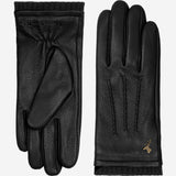 Emily (noir) - Gants en cuir de cerf (American deerskin) et doublure en laine - Schwartz & von Halen FR - Gants en Cuir - 2