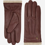 Emily (marron) - Gants en cuir de cerf (American deerskin) et doublure en laine - Schwartz & von Halen FR - Gants en Cuir - 2
