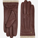Emily (marron) - Gants en cuir de cerf (American deerskin) et doublure en laine - Schwartz & von Halen FR - Gants en Cuir - 2