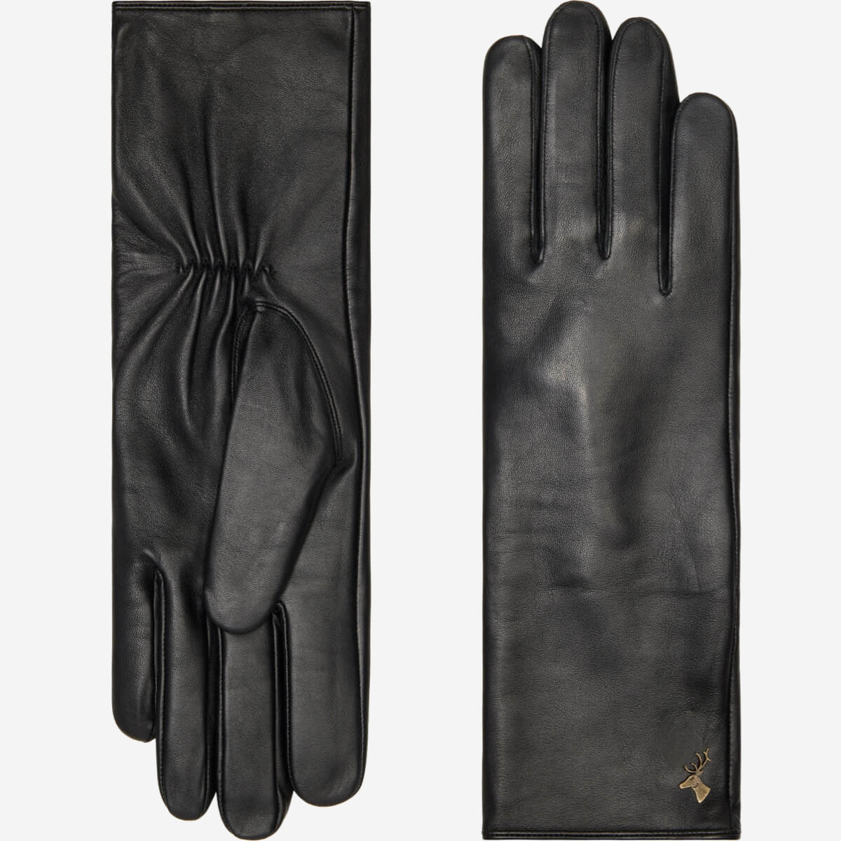 Emma - Gants en peau de mouton extra longs avec doublure en laine/cachemire & fonction écran tactile - Schwartz & von Halen FR - Gants en Cuir - 2