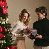 Élégante boîte-cadeau noire pour gants