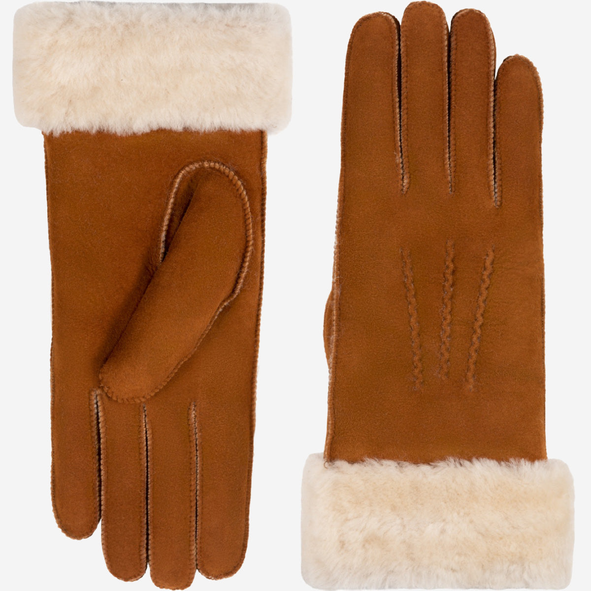 Giocante - Gants en daim et doublure luxueuse en peau de mouton - Schwartz & von Halen FR - Gants en Cuir - 2