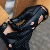 Gosling (noir) - Gants tactiles de conduite classiques en cuir d'agneau  - Schwartz & von Halen FR - Gants en Cuir - 6