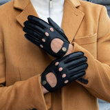 Gosling (noir) - Gants tactiles de conduite classiques en cuir d'agneau  - Schwartz & von Halen FR - Gants en Cuir - 7