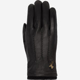 Harvey (noir) - Gants en peau de chèvre avec luxueuse doublure en laine & fonction écran tactile - Schwartz & von Halen FR - Gants en Cuir - 1