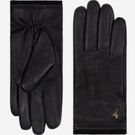 Harvey (noir) - Gants en peau de chèvre avec luxueuse doublure en laine & fonction écran tactile - Schwartz & von Halen FR - Gants en Cuir - 2