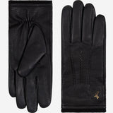 Harvey (noir) - Gants en peau de chèvre avec luxueuse doublure en laine & fonction écran tactile - Schwartz & von Halen FR - Gants en Cuir - 2