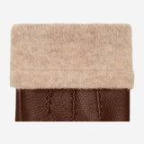 Harvey (marron) - Gants en peau de chèvre avec luxueuse doublure en laine & fonction écran tactile