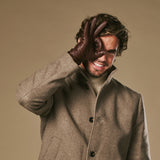 Harvey (marron) - Gants en peau de chèvre avec luxueuse doublure en laine & fonction écran tactile