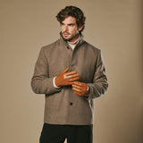 Harvey (cognac) - Gants en peau de chèvre avec luxueuse doublure en laine & fonction écran tactile