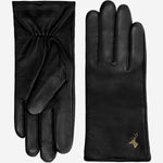 Ivy (noir) - Gants tactiles en cuir de mouton et doublure en laine/cachemire - Schwartz & von Halen FR - Gants en Cuir - 2