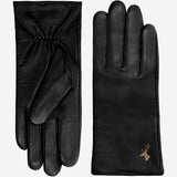Ivy (noir) - Gants tactiles en cuir de mouton et doublure en laine/cachemire - Schwartz & von Halen FR - Gants en Cuir - 2