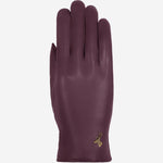 Ivy (violet) - Gants en peau de mouton avec doublure en laine/cachemire & fonction écran tactile - Schwartz & von Halen FR - Gants en Cuir - 1
