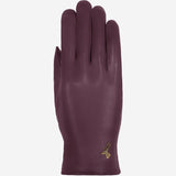 Ivy (violet) - Gants en peau de mouton avec doublure en laine/cachemire & fonction écran tactile - Schwartz & von Halen FR - Gants en Cuir - 1