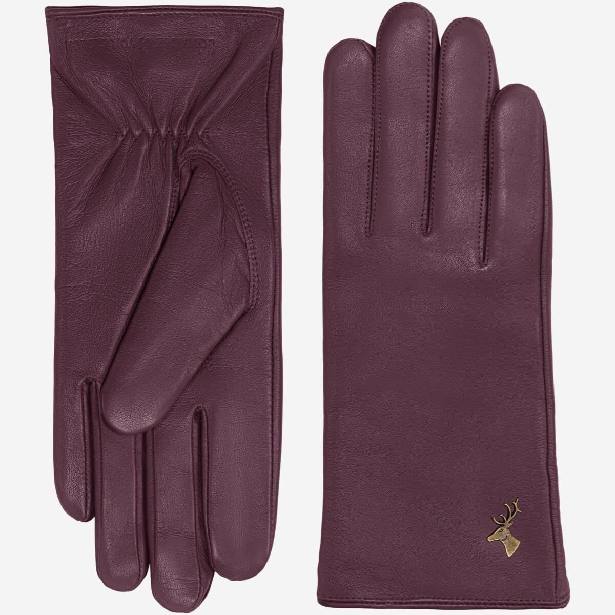 Ivy (violet) - Gants en peau de mouton avec doublure en laine/cachemire & fonction écran tactile - Schwartz & von Halen FR - Gants en Cuir - 2