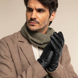 Jake (noir) - Gants en peau de mouton avec doublure chaude en polaire et fonction écran tactile - Schwartz & von Halen FR - Gants en Cuir - 6