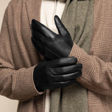 Jake (noir) - Gants en peau de mouton avec doublure chaude en polaire et fonction écran tactile - Schwartz & von Halen FR - Gants en Cuir - 7