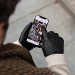 Jake (noir) - Gants en peau de mouton avec doublure chaude en polaire et fonction écran tactile - Schwartz & von Halen FR - Gants en Cuir - 5