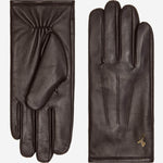 Jake (marron foncé) - Gants en peau de mouton avec doublure chaude en polaire et fonction écran tactile - Schwartz & von Halen FR - Gants en Cuir - 2