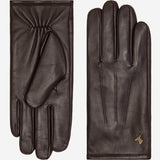 Jake (marron foncé) - Gants en peau de mouton avec doublure chaude en polaire et fonction écran tactile - Schwartz & von Halen FR - Gants en Cuir - 2