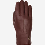 James (marron) – Gants classiques en cuir de mouton avec doublure luxueuse en cachemire et fonction tactile - Schwartz & von Halen FR - Gants en Cuir - 1